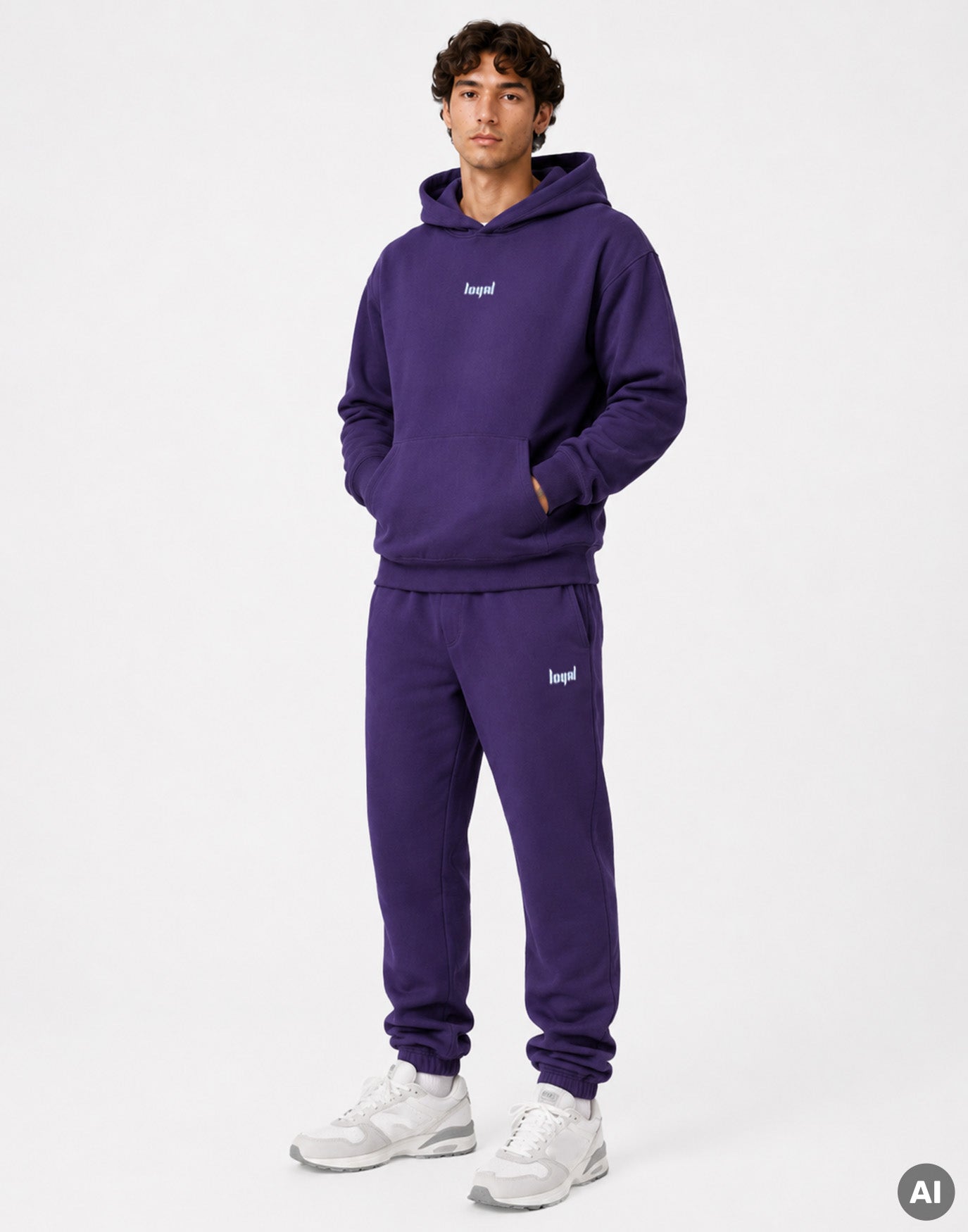 Classic Logo Hoodie Purple