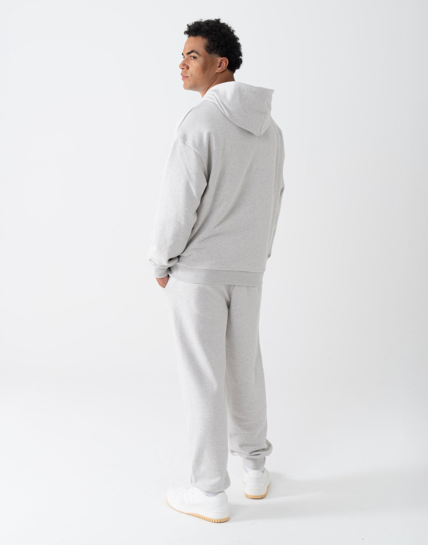 College Logo Hoodie Titan Melange