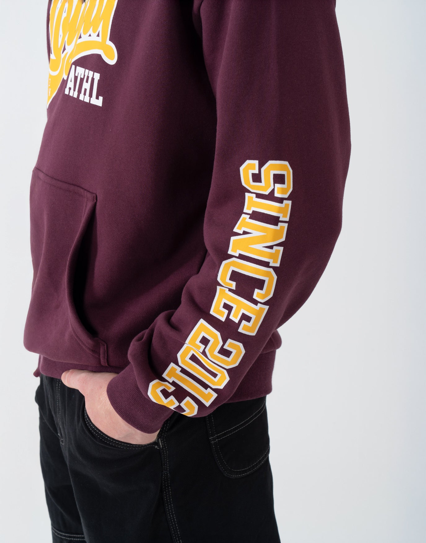 College Script Hoodie Wine