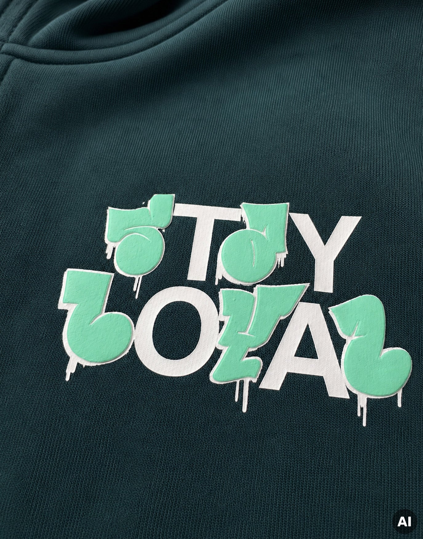 Stay Loyal Zip-Hoodie Dark Emerald