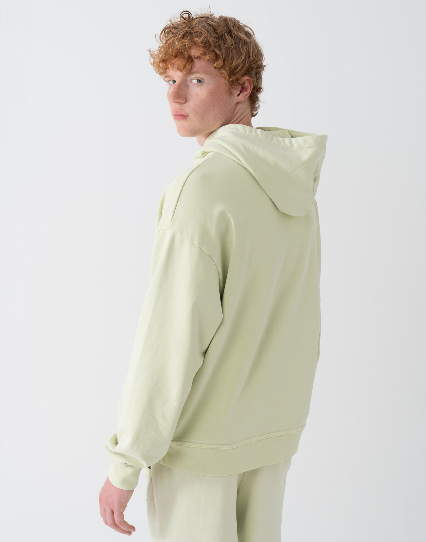 Washed Logo Hoodie Lime