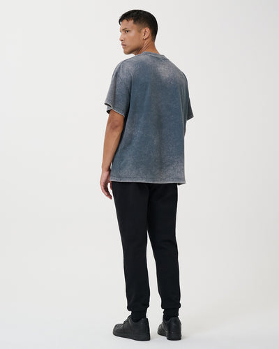 Blurred Loyal Tee Washed Grey