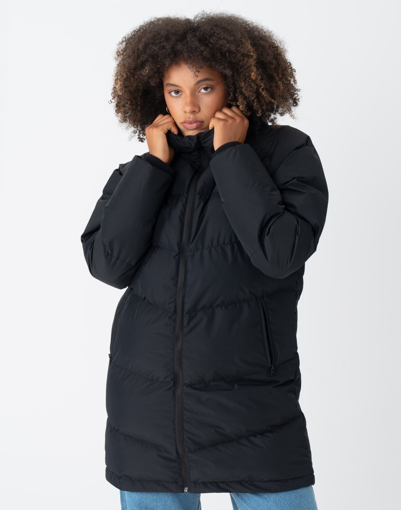Boxy Puffer Jacket Black