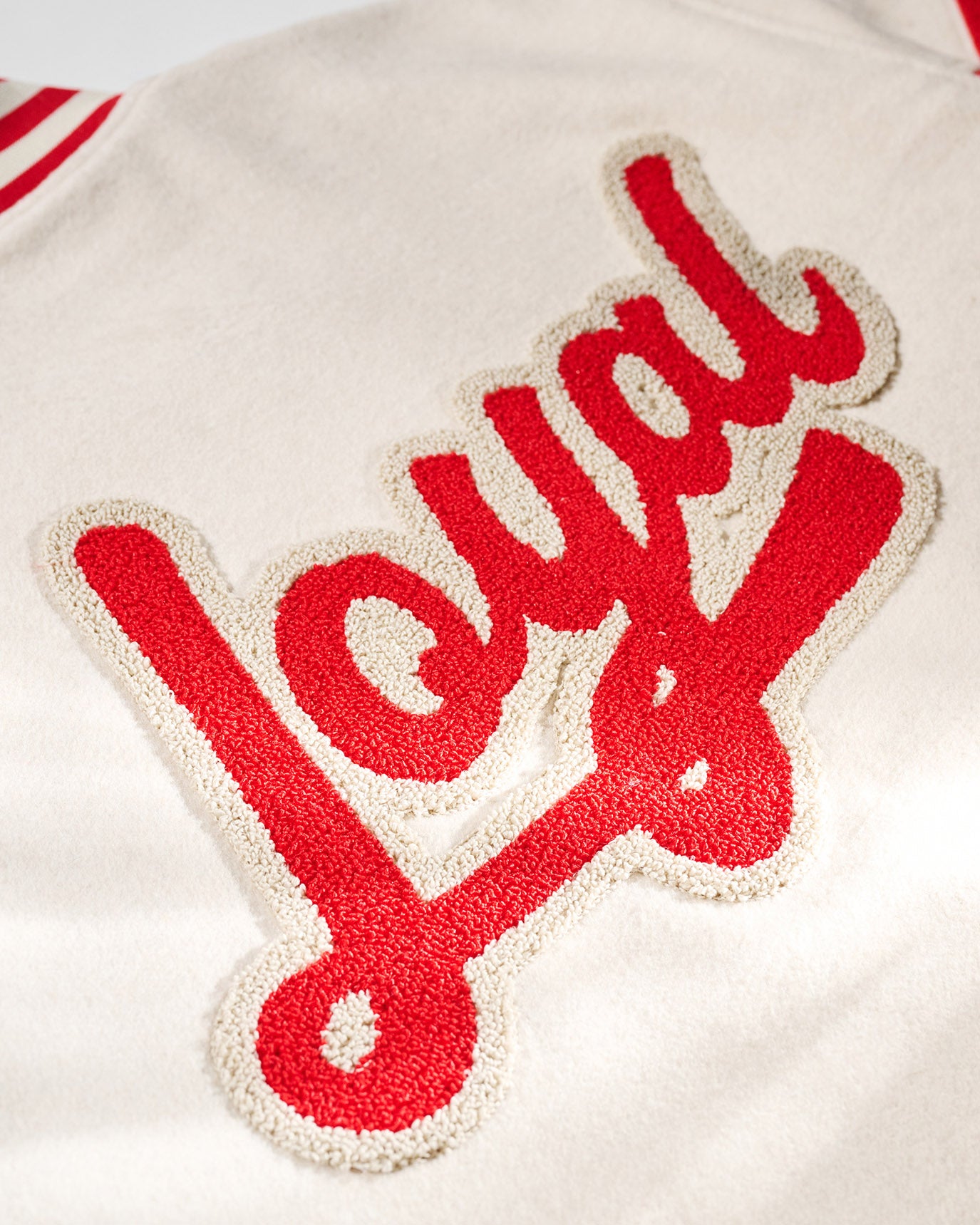 Loyal College Jacket Beige & Red