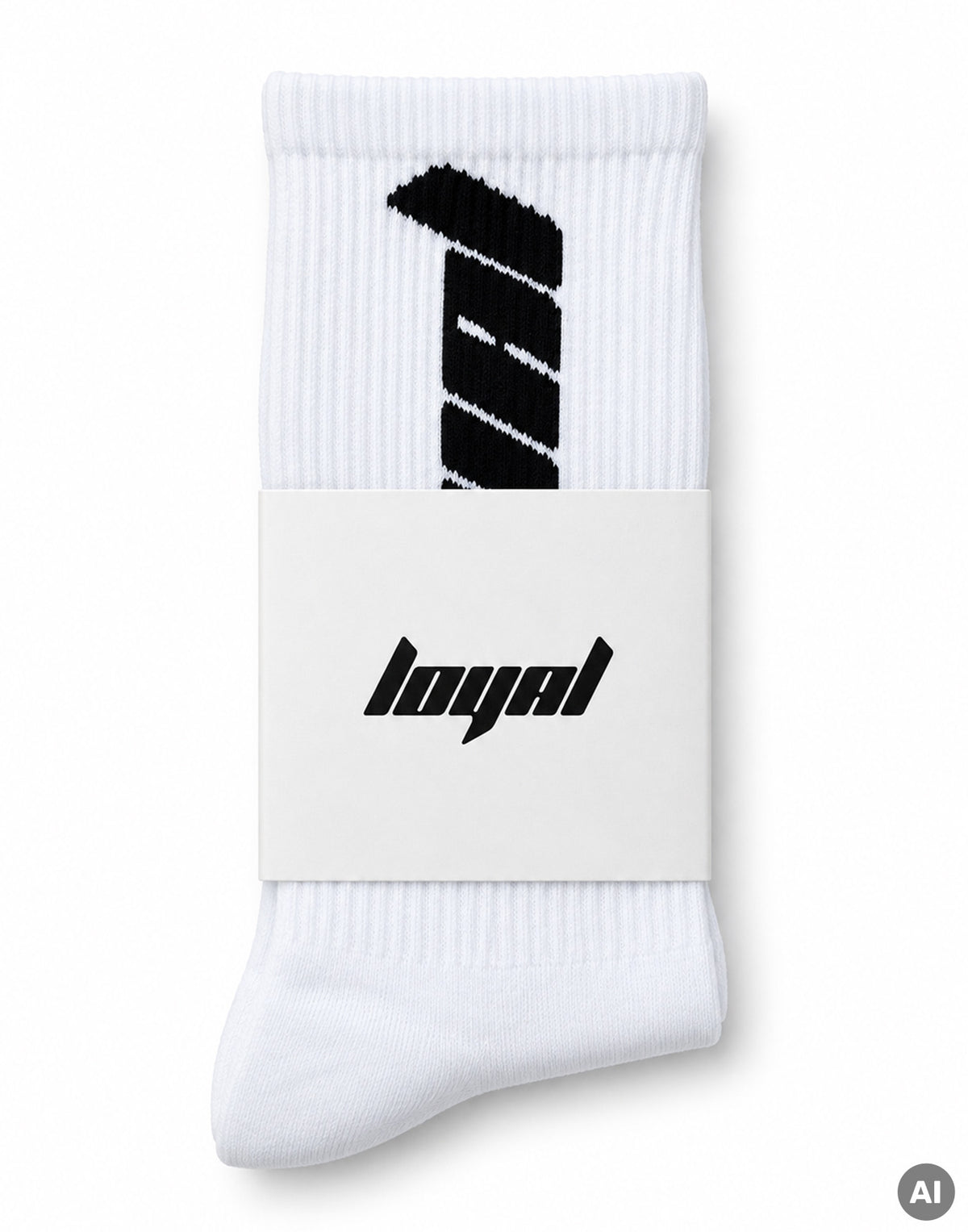Classic Logo Socks White