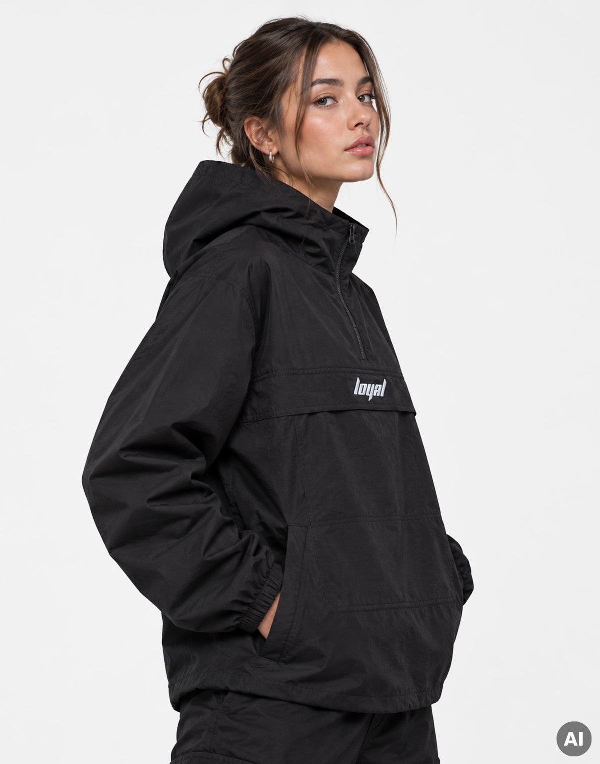 Classic Logo Windbreaker Black
