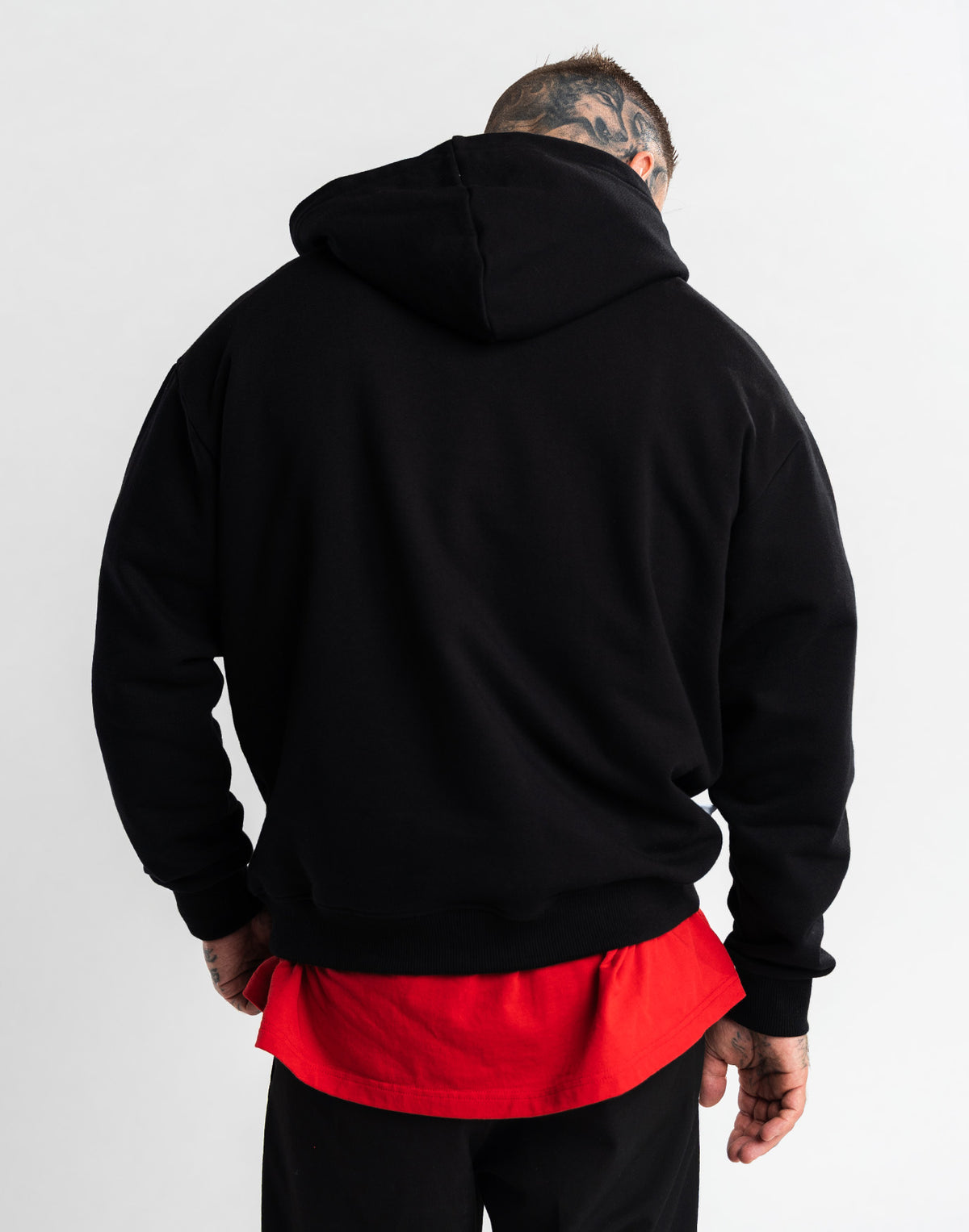 Wolf Hearts Hoodie Black